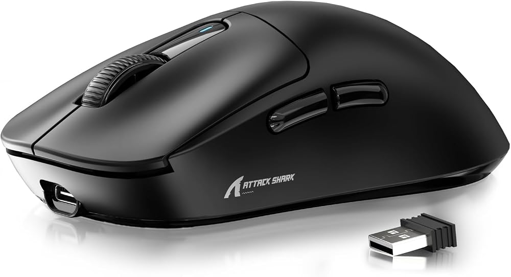 ATTACK SHARK X3 49g Ultra Light Gaming Mouse PixArt 3395 26000 DPI BT 2.4G