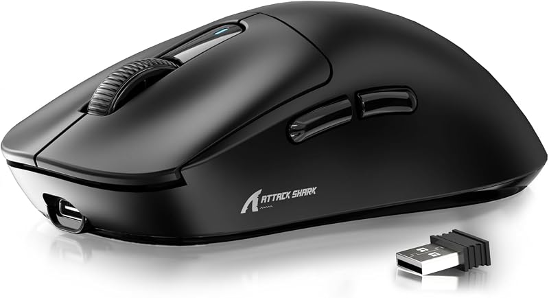 ATTACK SHARK X3 49g Ultra Light Gaming Mouse PixArt 3395 26000 DPI BT 2.4G
