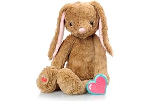 MY BABY'S HEARTBEAT BEAR MBHB Digital Voice Recorder Stuffed Animal w/20 Second Recorder, Capture Baby's Heartbeat During Pregnancy + Ultrasound for Baby Showers, Registry, Birthdays, New Mom Gift, Bunny