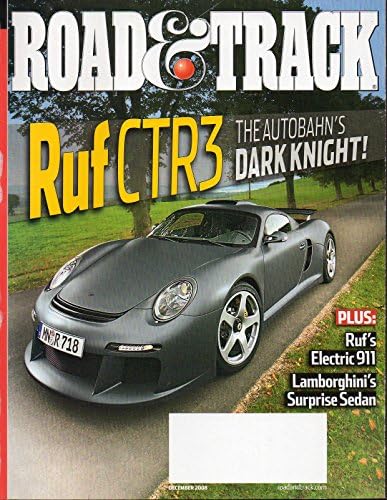 Road & Track 2008 Magazine RUF CTR3 THE AUTOBAHN'S DARK NIGHT Mini John Cooper Works