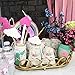 KREATWOW Unicorn Bags Party Favors Supplies - Reusable Party Candy Loot Bags for Girls Birthday Party Baby Shower 10 Pack