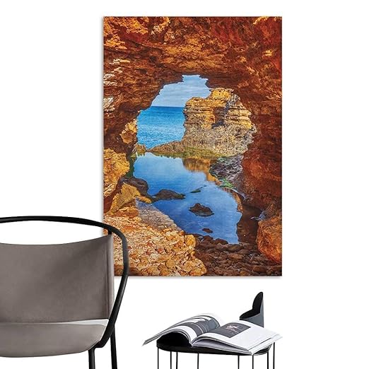 Toile Murale De Plage Style Dessin Animé Palmier Noix De