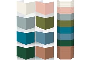 Yeaqee 24 Pcs Solid Privacy Boards for Student Desks Classroom Desk Divider Trifold Table Desk Privacy Panel Privacy Folders Screen Partition for School Teacher Student Study Test Home (Morandi)