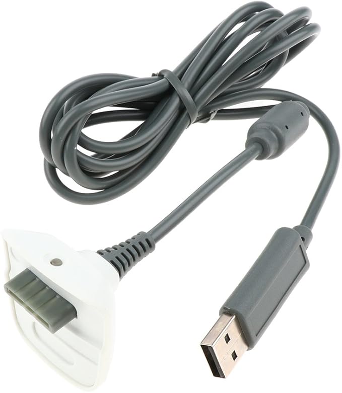 balikha Data Cable for Microsoft Xbox 360 Charging Cable Charger Wire 1.5 M / 4.92 Microsoft