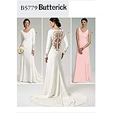 Butterick B5779 - Patrón de costura para confeccionar vestido de novia y de dama de honor
