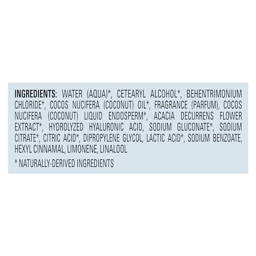 LOVE BEAUTY AND PLANET WEIGHTLESS VOLUME CONDITIONER WITH HYLAURONIC ACID COCONUT WATER & MIMOSA FLOWER FOR THIN AND FINE HAIR CARE 13.5 OZ