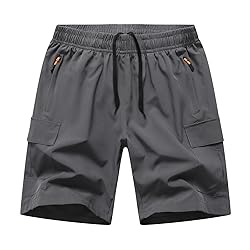 HONCAN Boys Pull on Cargo Shorts, Outdoor Kids