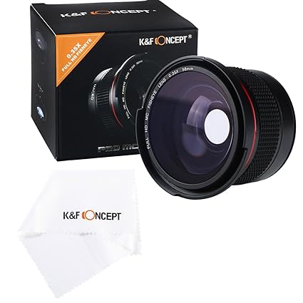 K&F Concept® - Objetivo Súper Gran Angular, 58MM Fisheye Ultra ...