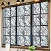 DKTIE Static Cling Decorative Window Film with Installation Tools Non Adhesive Privacy Film, Stained Glass Window Film for Bathroom Shower Door Heat Cotrol Anti UV 35.4 x 78.7 Inch