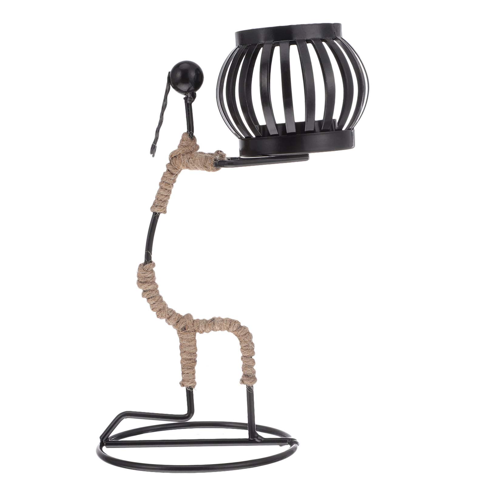 Milisten African Tribal Holder Unique Tealight Candle Holder Metal Ornaments for Home Dining Room Decor Centerpiece