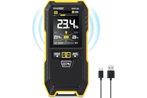 FNIRSI WMT-10 Rechargable Wood Moisture Meter, Pinless Moisture Meter for Wood, Wall, Firewood, Support Data Hold and Record,