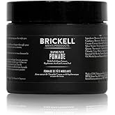 Brickell Men's Products Shaping Paste Pomade For Men, Natural, Texturizing Wax Pomade, 2 Ounce, Scented