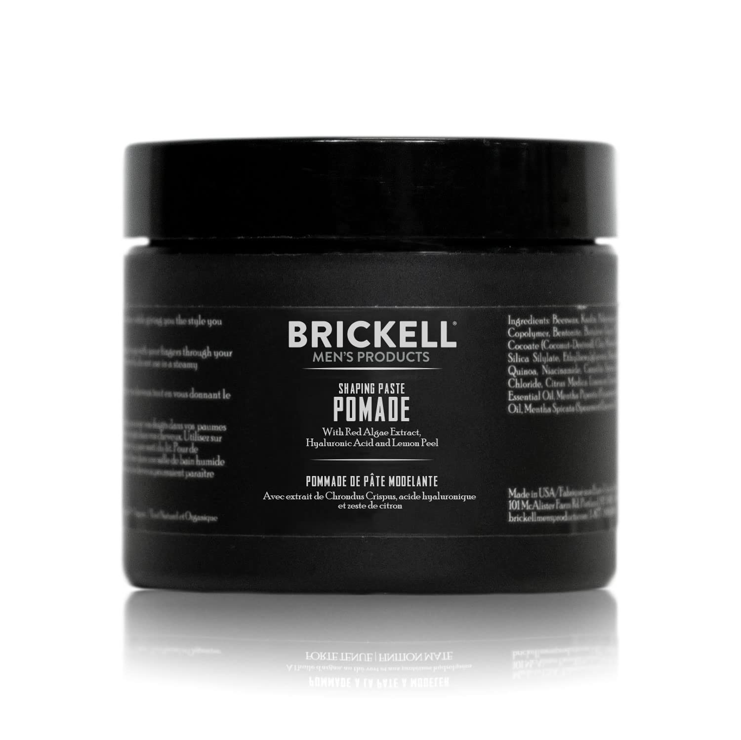 Brickell Men's Shaping Paste Pomade For Men, All Natural, Texturizing Wax Pomade, 59 mL, Scented