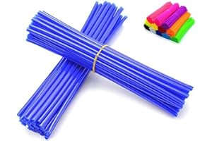 Aura Naturel Bicycle Spoke Skins Wraps BMX MTB Kids Road Mountain Bike Colorful Wheel Decoration-72 Pcs