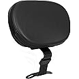 Adjustable Driver Rider Backrest Quick Release for Harley Softail Models Fatboy Heritage 2018-2024 Gloss Black