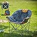 Suntime Moon Camping Chair, Leisure Portable Stable Comfortable Folding Saucer Chair and Sofa Chair for Camping, Hiking, Fishing, Carry Bag Included