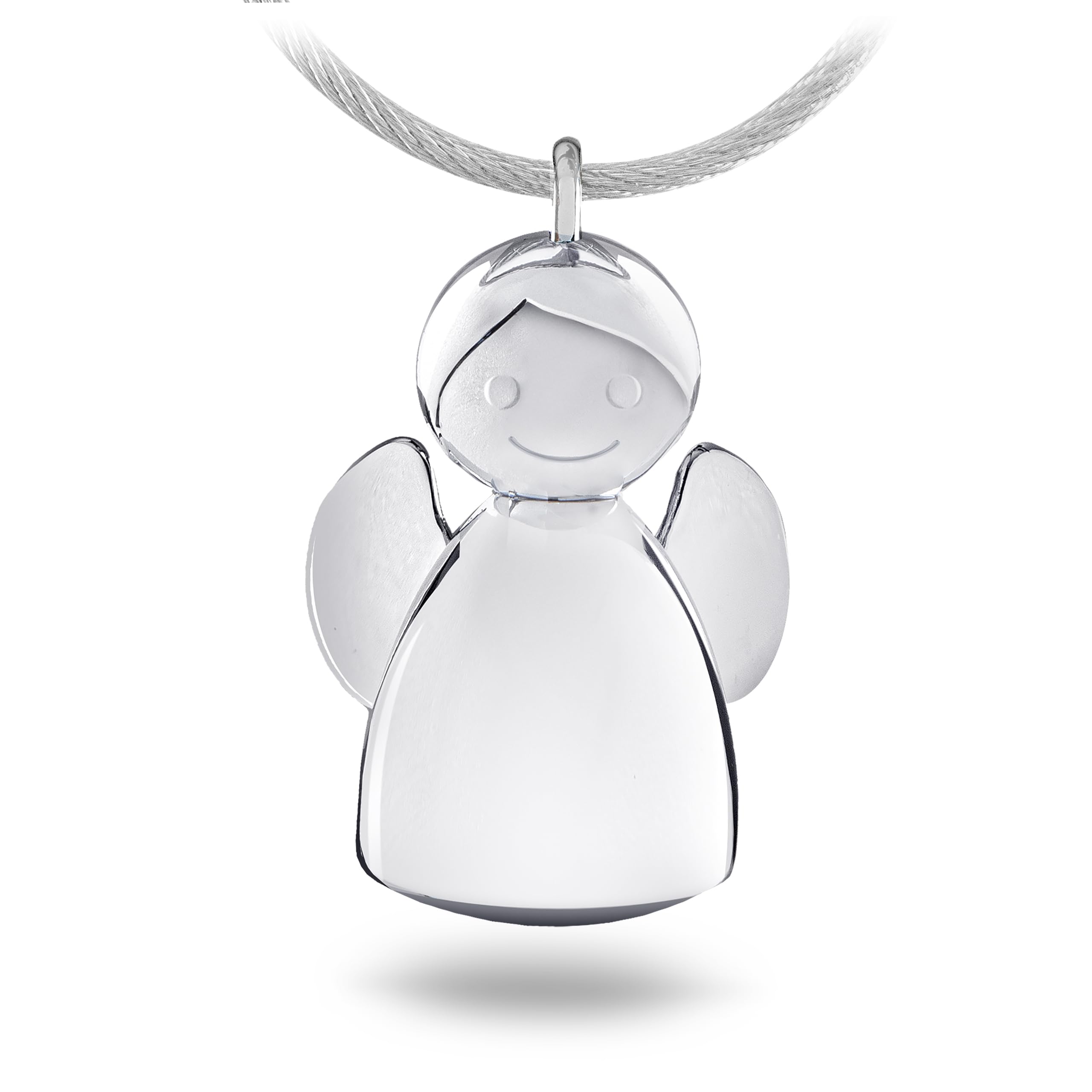 TROIKA Angelina – KR17-32/CH – Guardian Angel – Cast Metal – Shiny – Chrome-Plated – Silver Original