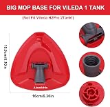 Sgizoku Red Spin Mop Head Base for Vileda Turbo Smart EasyWring Mop Replacement view 4