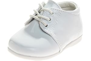 Josmo Baby Boys’ Dress Shoes – Casual Leatherette Derby Walking Shoes (Infant/Toddler)