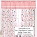 Coral and Navy Floral Blackout Window Drapery Panels - Two 84 by 42 Inch Panels