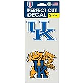 NCAA University of Kentucky Perfect Cut Decal (Set of 2), 4" x 4"
