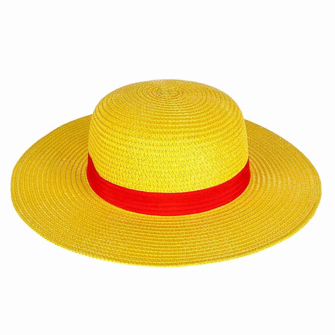 Monkey D. Ruffy One Piece Straw Hat Cosplay Hat Made of Straw