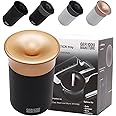 GC Stick-Tray Ashtray Compatible with Heets and Iqos Accessories Duo Iluma Terea Glo Neo-Sticks for Car Office Home (Black/Gold)