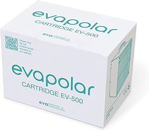 Evapolar Replacement Cartridge for Personal Evaporative Cooler and Humidifier/Portable Air Conditioner (for evaChill EV-500), Black
