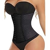 FLORATA Women's Waist Trainer Corset Tummy Control Body Shaper Waist Cincher Shapewear