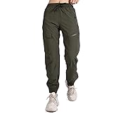 Abangoo Women's Cargo Joggers Workout Pants Outdoor Lightweight Quick Dry Athletic Travel Hiking Pants