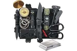 TRSCIND Gifts for Men Dad Husband - Christmas Stocking Stuffers, Birthday Gifts Idea for Him Boyfriend Man- Survival Kit 14 in 1, Survival Gear and Equipment, Fishing Hunting Camping Accessories, Cool Gadgets
