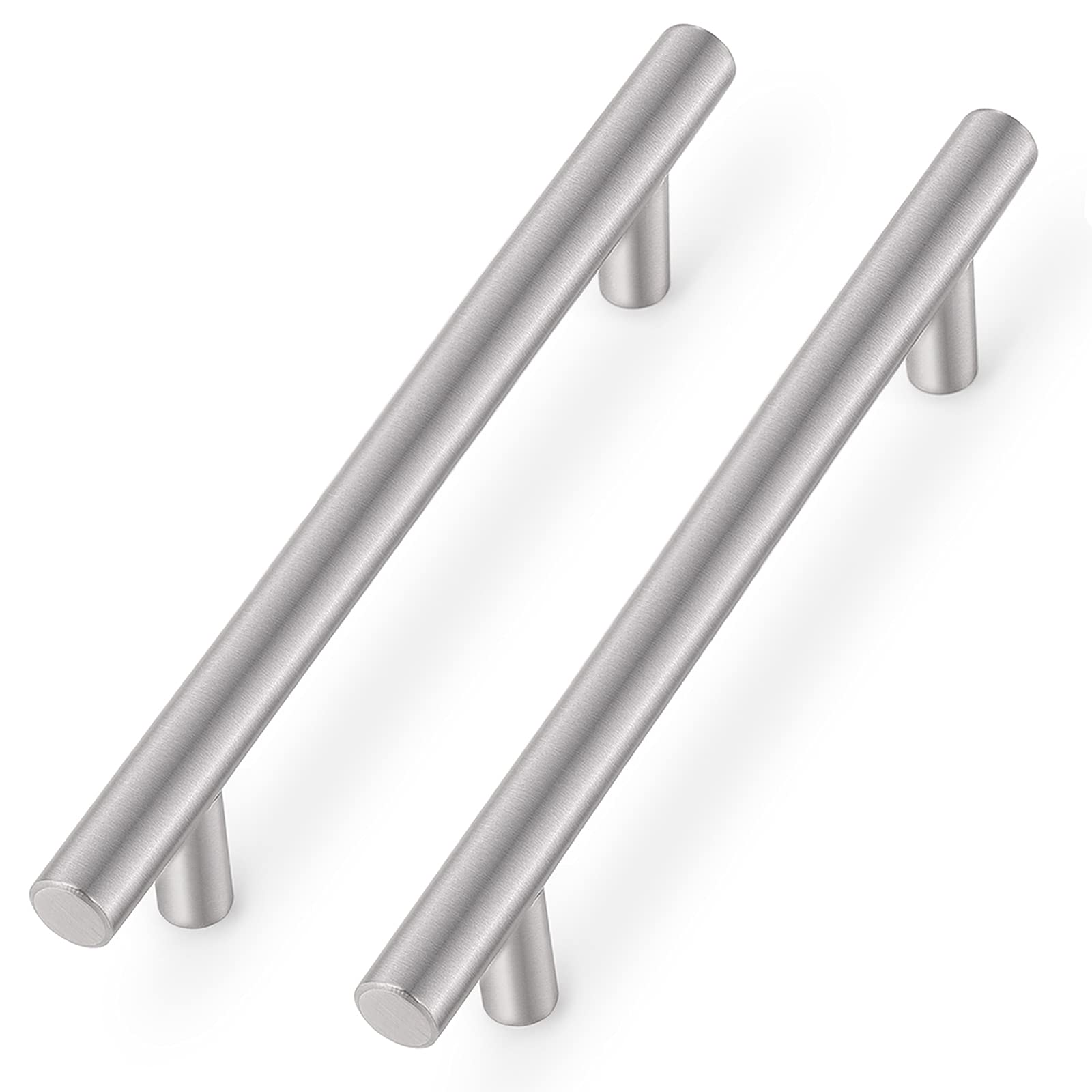 Probrico Kitchen Door Handles 160mm Hole Centre Brushed Nickel Cabinet Handles Stainless Steel Cupboard T Bar Handle, 20 Pack(Screw Included)
