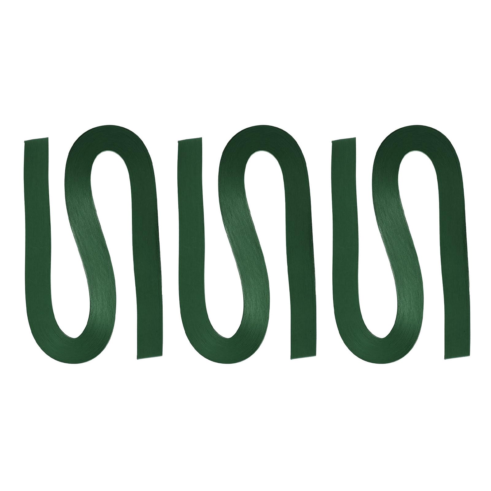 PATIKIL 360pcs Quilling Strips Paper 3mm(1/8") 54cm Origami Paper Quilling Strip for Art DIY Hand Craft Christmas, Dark Green