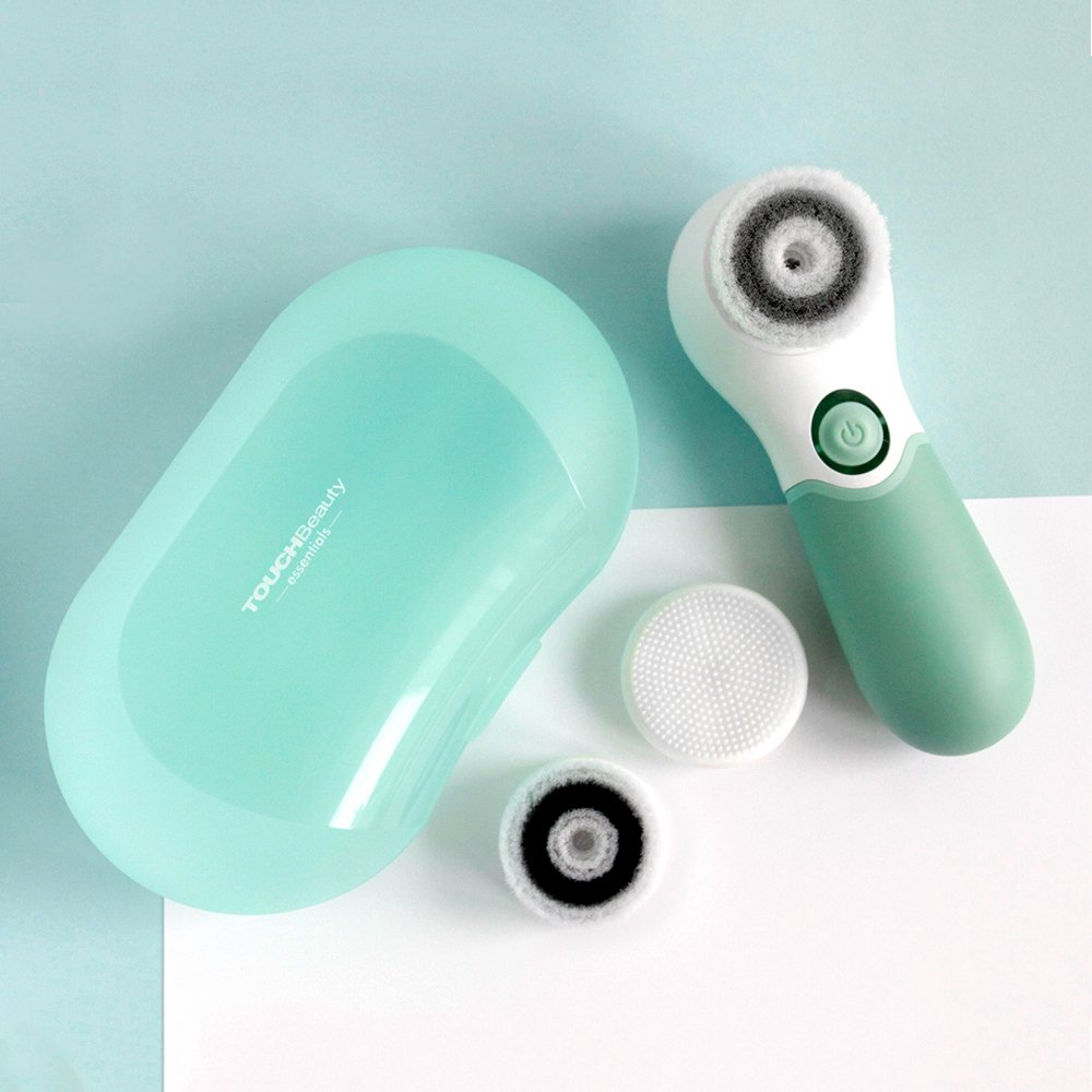 TOUCHBeauty Facial Cleansing Brush with Travel Case Deep Pore Spin Brushes for Oil/Sensitive/dry Skin, Waterproof Skin Cleansing Exfoliating Massaging Device Battery Powered TB-14838: Beauty