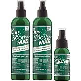 Bug Soother MAX DEET-Free Tick &amp; Mosquito Repellent Spray, 8 oz. 2 Pack | Extra Strength | Natural &amp; Plant-Based | Safe for Entire Family | Woody/Herbaceous Aroma | Made in the USA