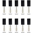 Honbay 10PCS 1.2ml Mini Reusable Clear Empty Lip Gloss Containers Travel Empty Lip Gloss Bottle Tube Vials for Lipstick Samples, Lip Balms