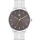 Calvin Klein Men&rsquo;s CK Real Quartz Watch - Slim Case, Bracelet, Minimalist Dial, Water Resistant Up to 30m - Modern, Classic Timepiece - Gift for Him 42mm