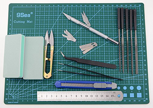 BXQINLENX 15 PCS Gundam Modeler Basic Tools Craft Set For Car Model Assemble Building(F)