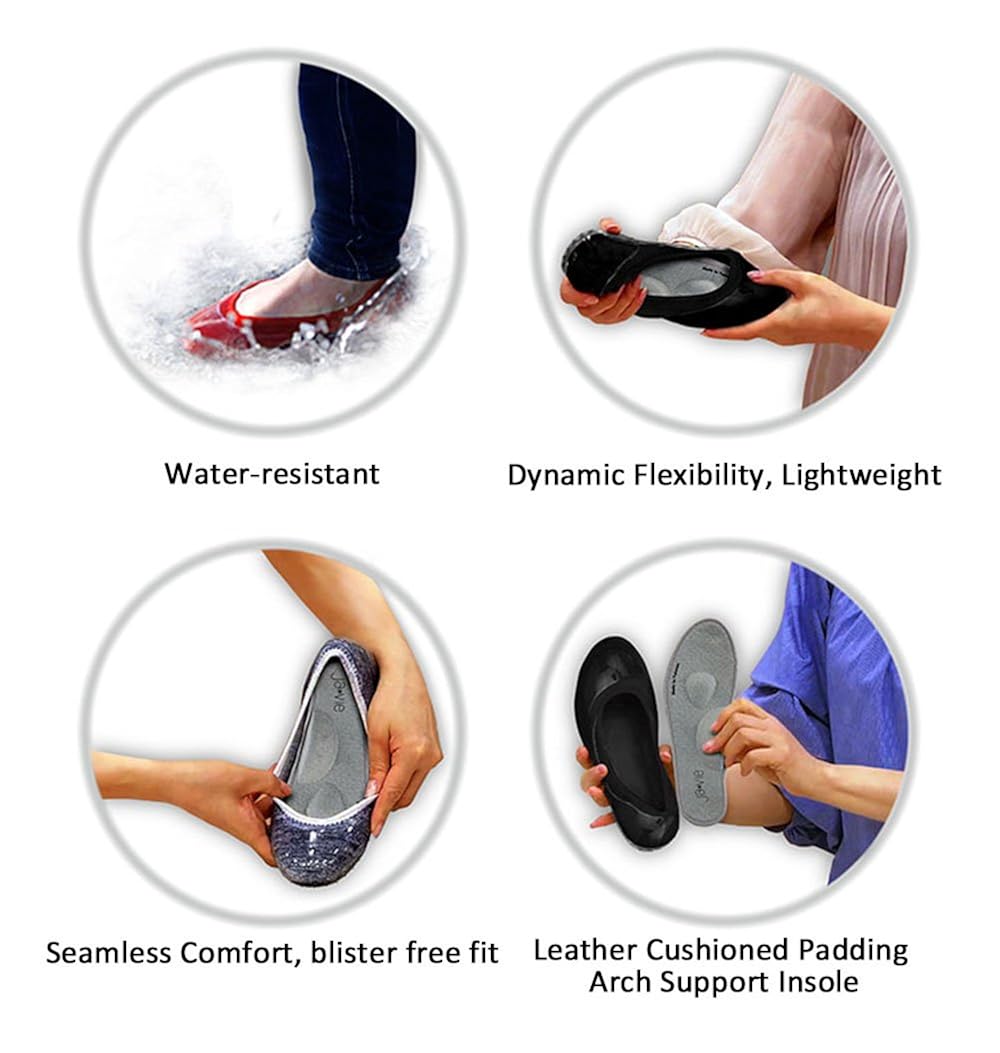 Women Silver Lurex SZ 35 JA VIE Womens Dress Flats Casual Shoes for Women  for Every Day Wear Driving Walking foretadrenaline.com