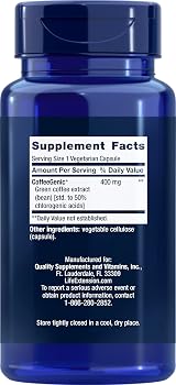 Life Extension CoffeeGenic Green Coffee Extract 400 mg 90 vcaps view 2