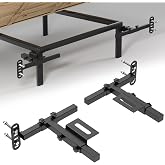 RCZZSUWE Universal Adjustable Headboard Brackets for Metal Bed Frame - Upgrade Movable Design, Heavy Duty Steel Welded Bed Frame Brackets, Footboard Extension Kit for Twin/Full/Queen/King