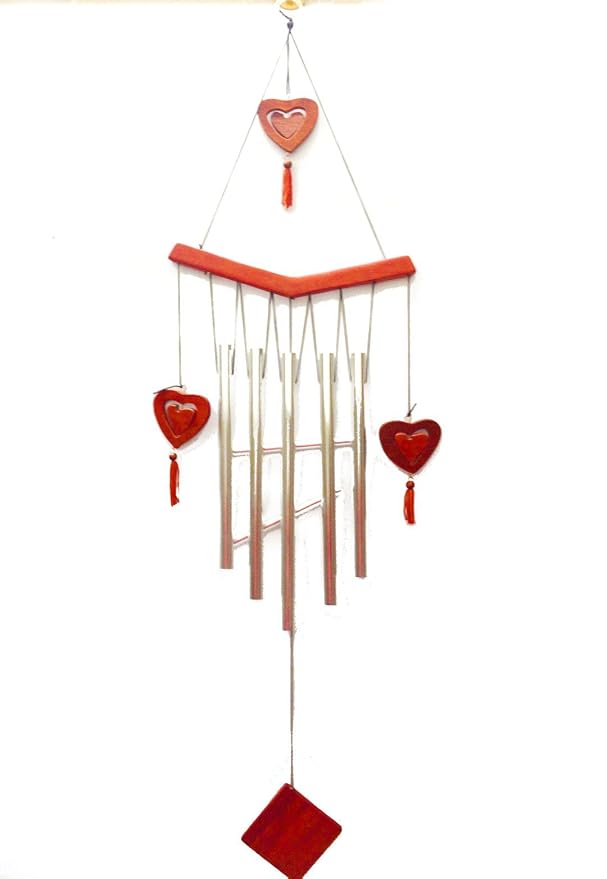 Discount4product Metal & Wooden Wind Chime Hanging Amazon.in Garden & Outdoors