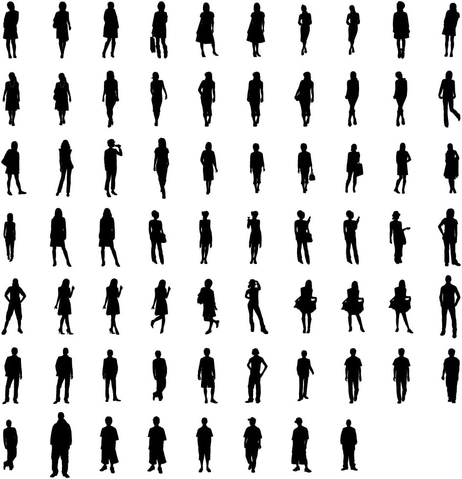 Amazon ヒューマンシルエット 425種の人物のシルエット Human Silhouette Pcソフト ソフトウェア