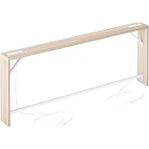 TIQLAB Sofa Table, 79 inch (1.2'' Thick Tabletop) Long Console Table Behind Couch, Narrow Entryway Table with Angled Metal Frame, Industrial Console Table for Entryway, Light Walnut