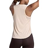 CRZ YOGA Lightweight Workout Tank Tops for Women - Athletic Running Sleeveless Shirts Racerback High Neck T-Shirt