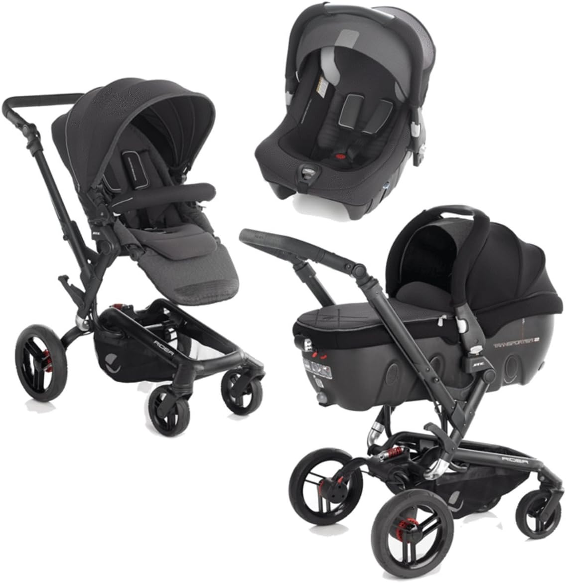 Jane - Coche de Paseo Trio Jané Rider 5386 Strata negro: Amazon.es: Bebé