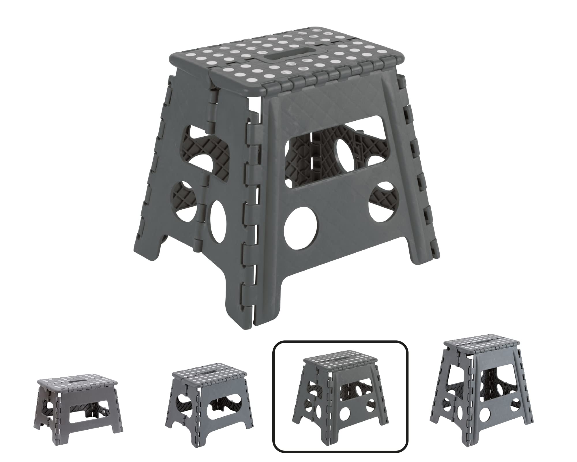 Arregui TB-032-G - Folding stool 29x22x32cm, Grey — image 1