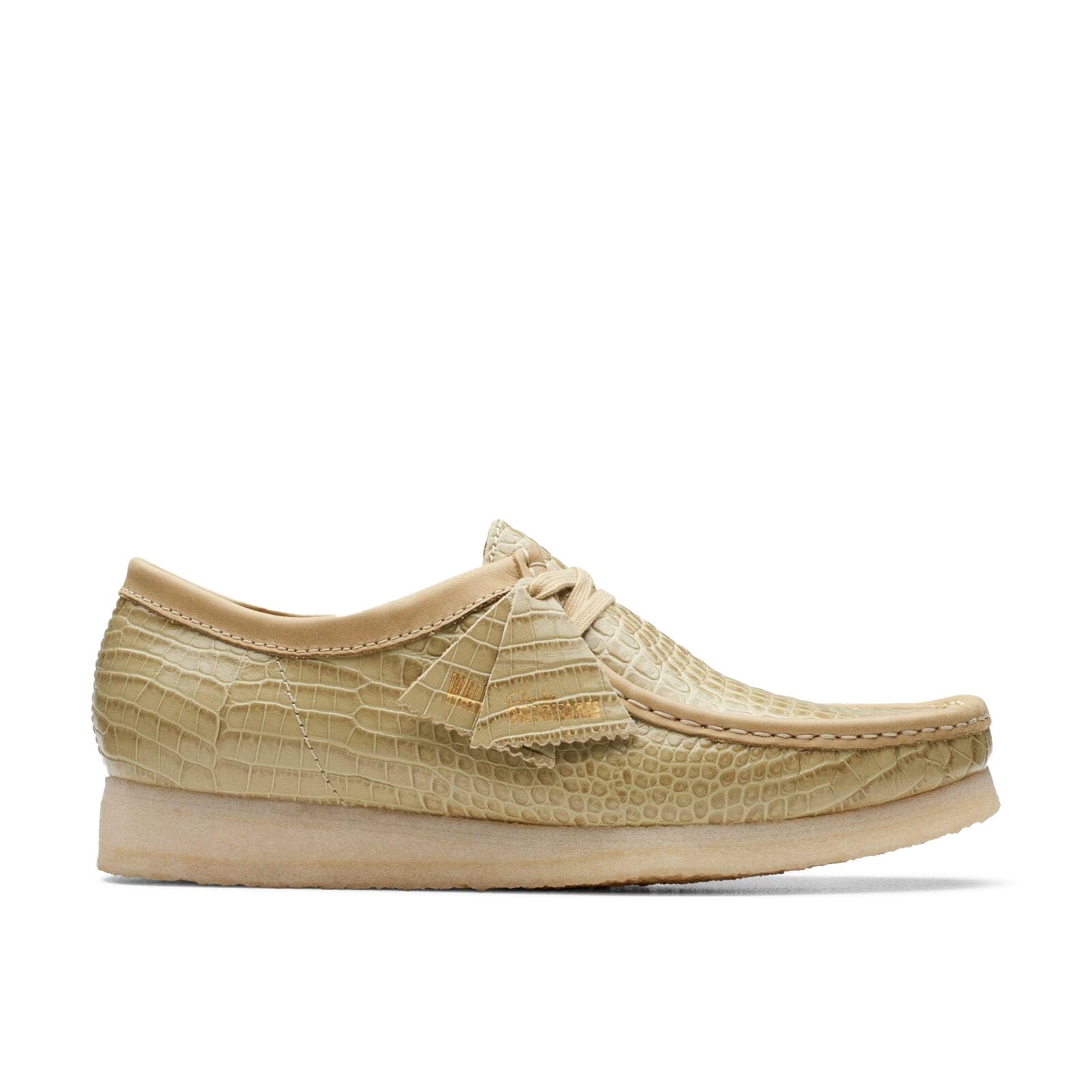 Clarks Men's Wallabee Oxford, Maple Croc Print