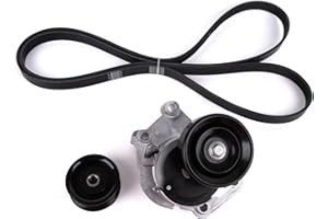 Baxzl Serpentine Belt Tensioner Pulley with Idler Pulley Kit for Toyota Tundra 4Runner Sequoia Land Cruiser for Lexus LX470 GX470 LS430 GS430 GS400 SC400 1998-2009 4.0L 4.3L 4.7L V8 Replaces 90K-38488