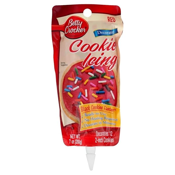 BETTY CROCKER COOKIE ICING RED, 7-OUNCE